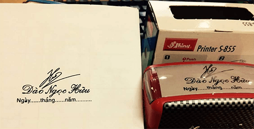 Dịch vụ khắc dẫu chữ ký tại Hải Phòng