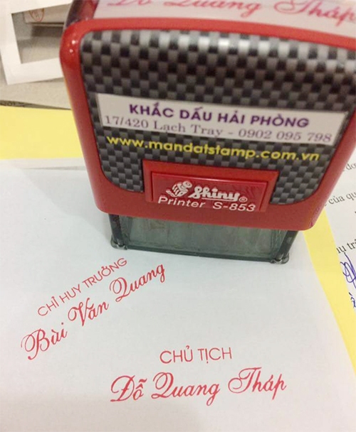 Khắc dẫu chữ ký đẹp Hải Phòng