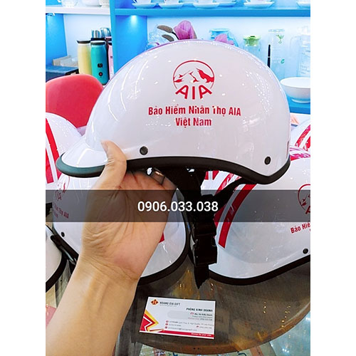 Mũ bảo hiểm lưỡi liền bảo hiểm AIA 04