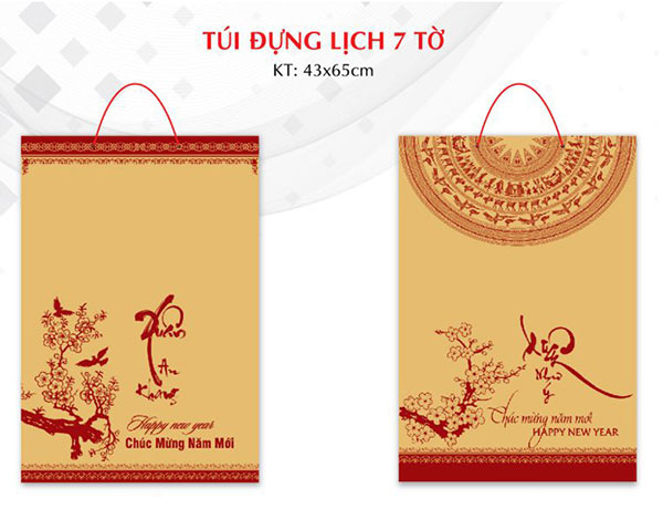 Công ty in túi đựng lịch tết tại Hải Phòng