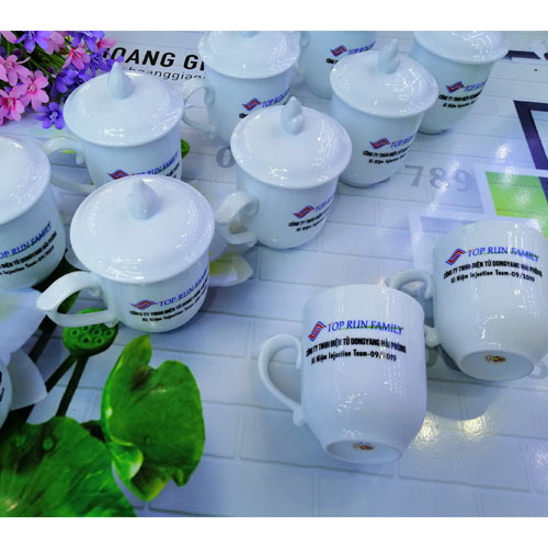 Cốc sứ ngọn lửa có nắp 03