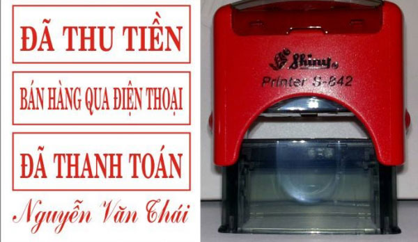 làm con dấu bán hàng qua điện thoại tại hải phòng