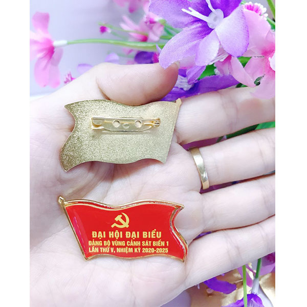 Huy hiệu lá cờ 3