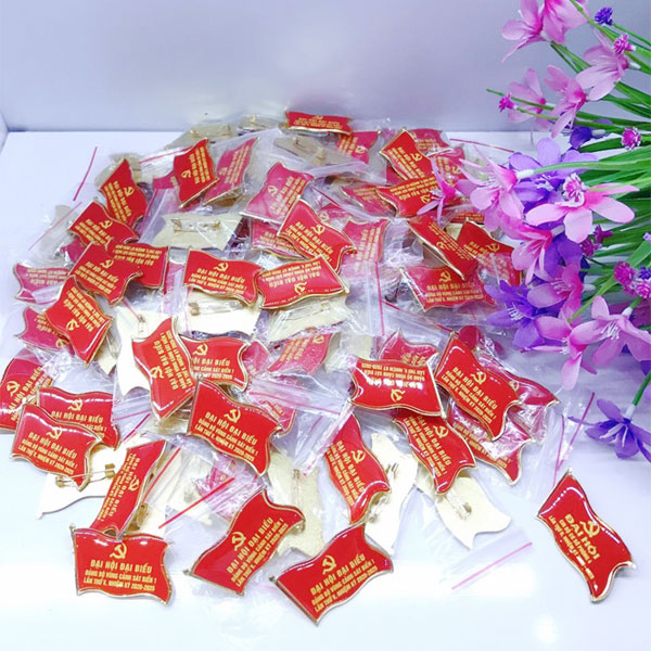 Huy hiệu lá cờ 4