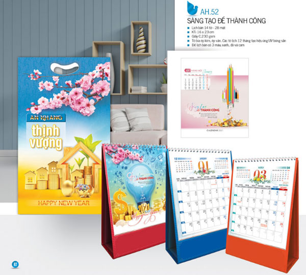 in lịch tết 2021 giá rẻ hải phòng