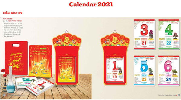 in lịch tết tân sửu 2021 tại hải phòng