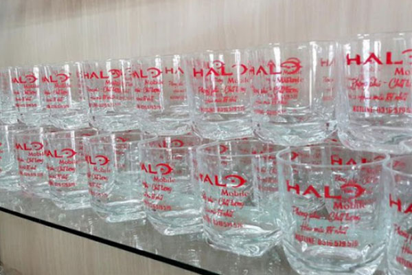 in lên cốc thủy tinh tại hải phòng