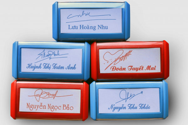khắc dáu chữ ký đẹp ở tại hải phòng