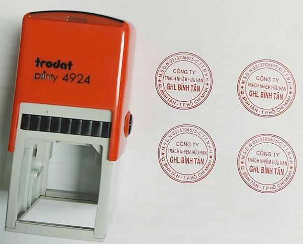 thủ tục làm con dấu đỏ cho doanh nghiệp