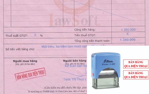 Lỗi sai thường gặp trong quá trình đóng dấu hóa đơn bán hàng qua điện thoại