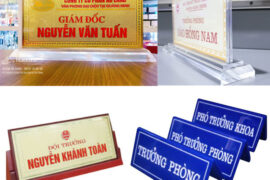 những lưu ý khi làm biển chức danh để bàn