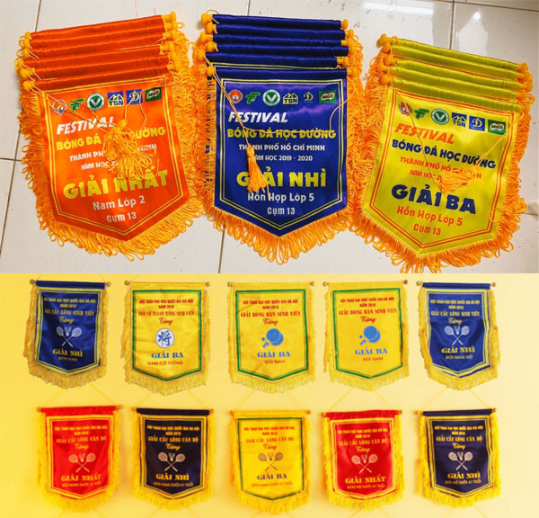 những lưu ý khi làm cờ lưu niệm bóng đá