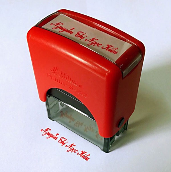 bộ phận có thể thay thế trong con dấu