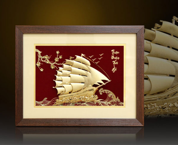 ý nghĩa của tranh mạ vàng mừng tân gia