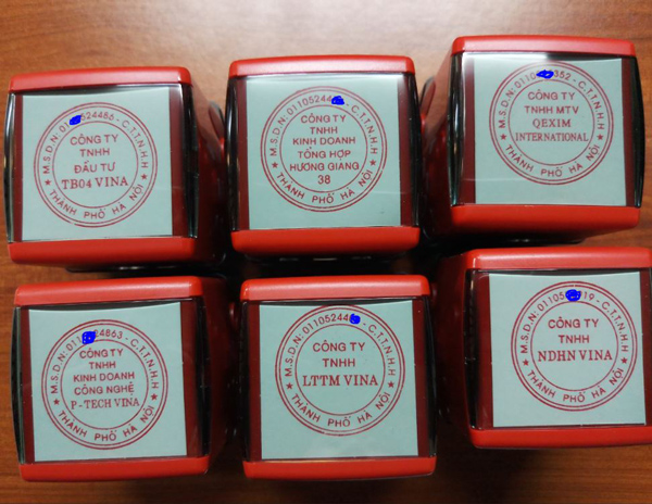 Dấu tròn công ty bị lỗi hỏng và cách xử lý hiêu quả