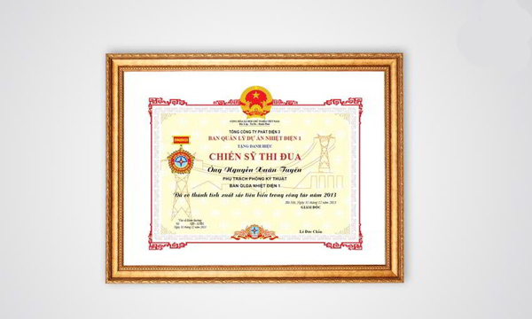 In bằng khen giá rẻ ở Hải Phòng