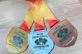 Huy chương pickleball tại Hải Phòng